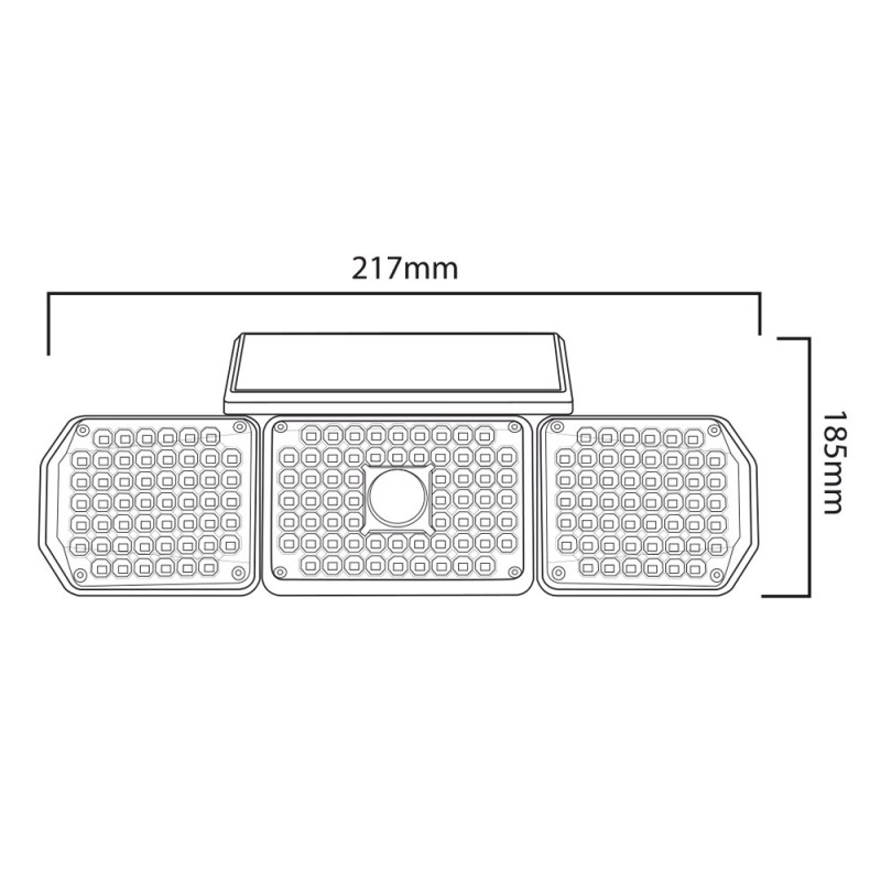 Maclean IP65 Solar LED Lamp with Motion and Dusk-to-Dawn Sensor IP65 4W 320lm 4000K Li-ion 1200 mAh 3 Operating Modes Floodlight Security Garden Entryway HQ Maclean IP65 Solar LED Lamp with Motion and Dusk-to-Dawn Sensor IP65 4W 320lm 4000K Li-ion 1200 mAh 3 Operating Modes Floodlight Security Garden Entryway HQ