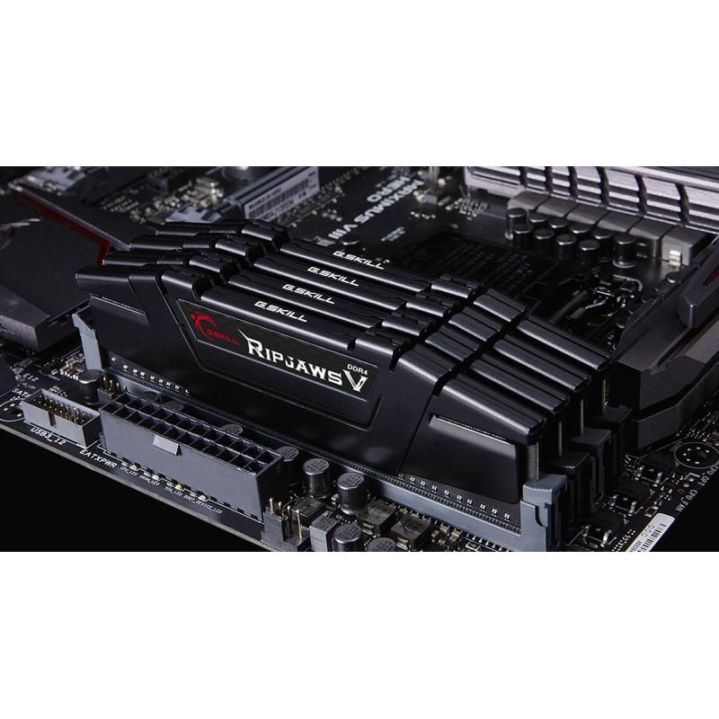 G.Skill Ripjaws V F4-3200C16Q-128GVK memory module 128 GB 4 x 32 GB DDR4 3200 MHz G.Skill Ripjaws V F4-3200C16Q-128GVK memory module 128 GB 4 x 32 GB DDR4 3200 MHz
