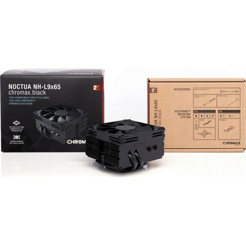 Chłodzenie CPU NOCTUA NH-L9x65 chromax.black Low Profile Chłodzenie CPU NOCTUA NH-L9x65 chromax.black Low Profile