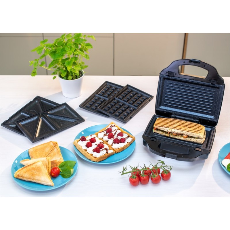 Toaster ZSM7900 3-in-1 900 Watt Black-Silver Toaster ZSM7900 3-in-1 900 Watt Black-Silver