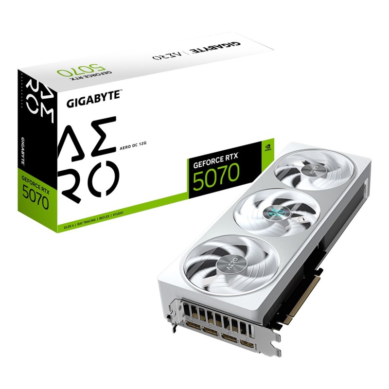 Karta graficzna Gigabyte GeForce RTX 5070 AERO OC 12GB Karta graficzna Gigabyte GeForce RTX 5070 AERO OC 12GB