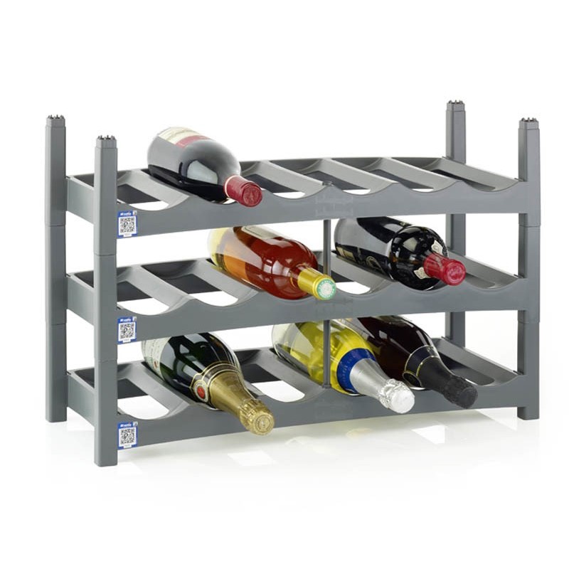 Rotho VARIO Tabletop wine rack 6 bottle(s) Grey Rotho VARIO Tabletop wine rack 6 bottle(s) Grey