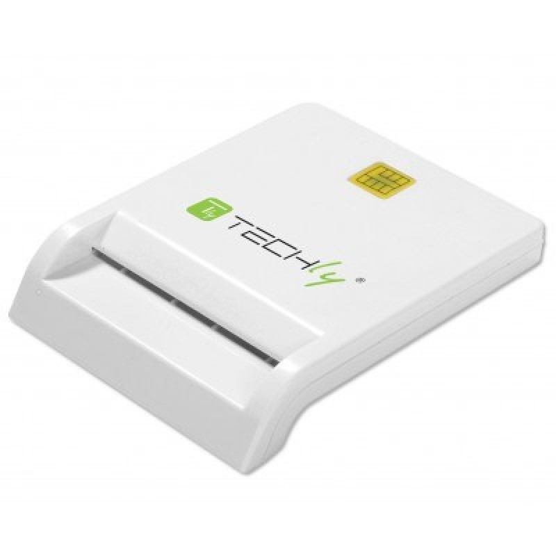 Techly Compact /Writer USB2.0 White I-CARD CAM-USB2TY smart card reader Indoor Techly Compact /Writer USB2.0 White I-CARD CAM-USB2TY smart card reader Indoor