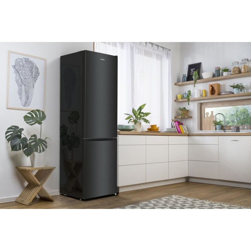Gorenje NRK6202EBXL4 fridge-freezer Freestanding 331 L E Black