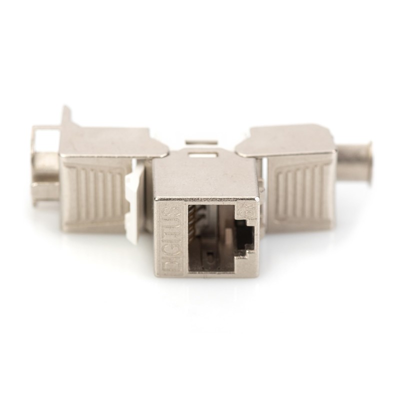 Digitus CAT 6A Keystone module, shielded, tool-free mounting connection Digitus CAT 6A Keystone module, shielded, tool-free mounting connection