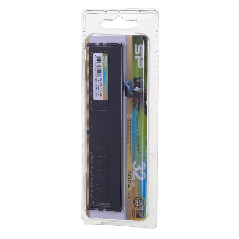 SILICON POWER DDR4 UDIMM RAM memory 3200 MHz CL22 32 GB (SP032GBLFU320X02) Black SILICON POWER DDR4 UDIMM RAM memory 3200 MHz CL22 32 GB (SP032GBLFU320X02) Black