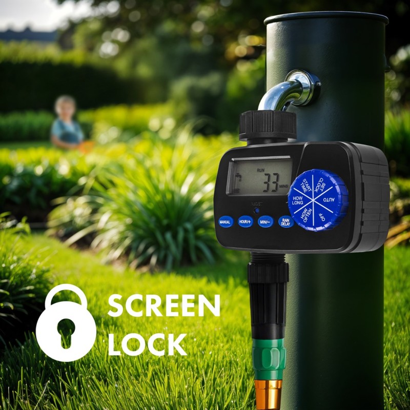 GreenBlue electronic irrigation controller, programmer, 2x1.5V AA power supply, GB390 GreenBlue electronic irrigation controller, programmer, 2x1.5V AA power supply, GB390