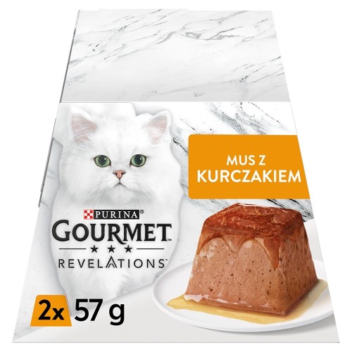 PURINA Gourmet Revelations Chicken - wet cat food - 2x57 g