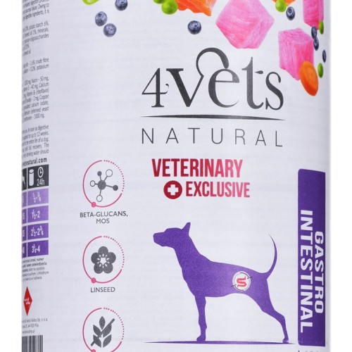 4VETS Natural Gastro Intestinal Dog - wet dog food - 400 g 4VETS Natural Gastro Intestinal Dog - wet dog food - 400 g