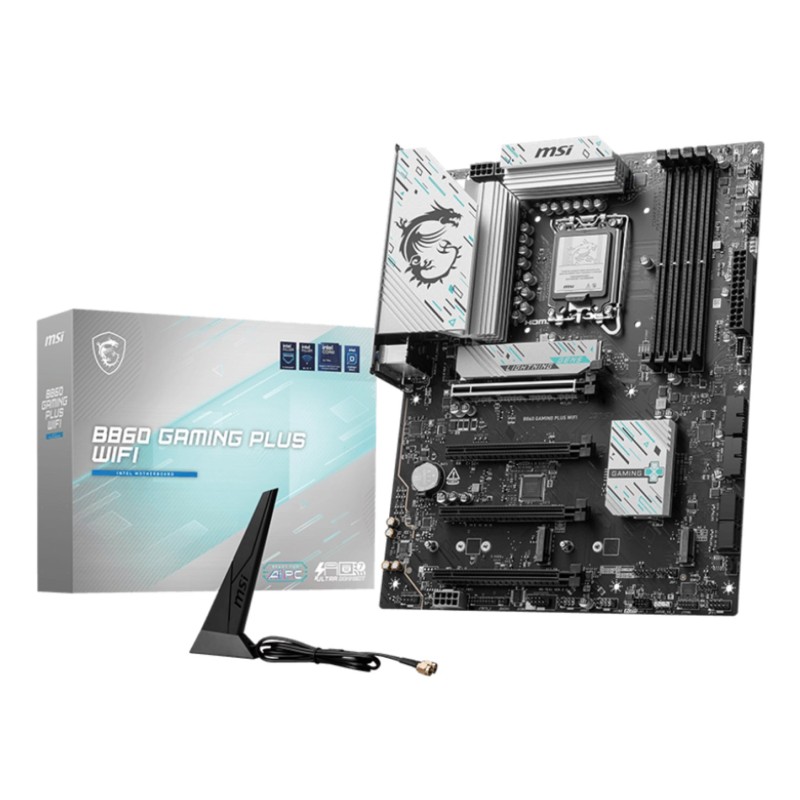 MSI B860 GAMING PLUS WIFI motherboard Intel B860 LGA 1851 (Socket V1) ATX
