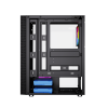 Gembird Fornax 2500 ARGB Gaming ATX computer case, Midi Tower, backlight,  Black