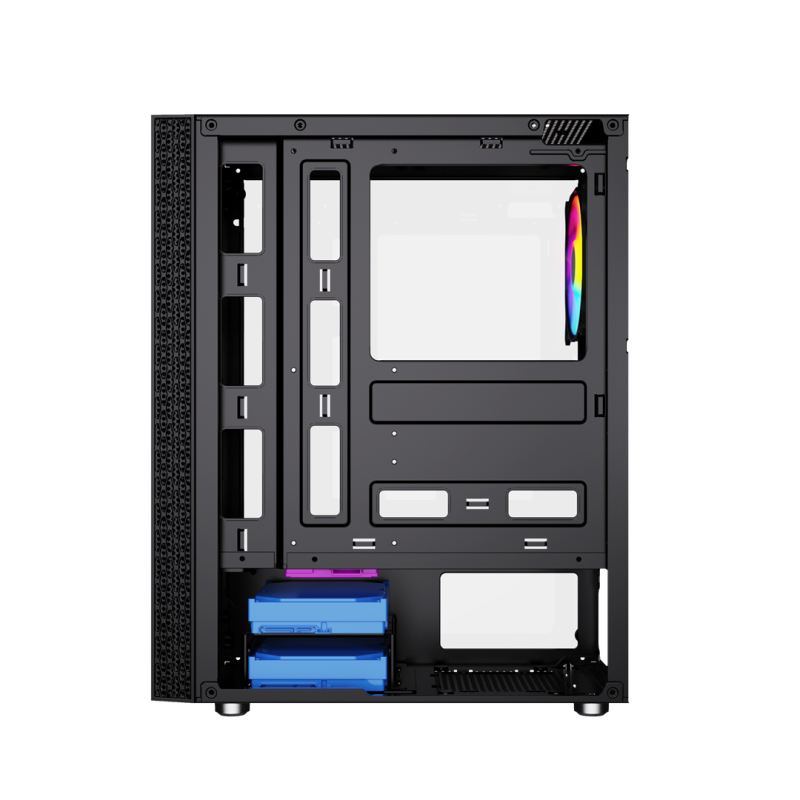 Gembird Fornax 2500 ARGB Gaming ATX computer case, Midi Tower, backlight, Black Gembird Fornax 2500 ARGB Gaming ATX computer case, Midi Tower, backlight, Black