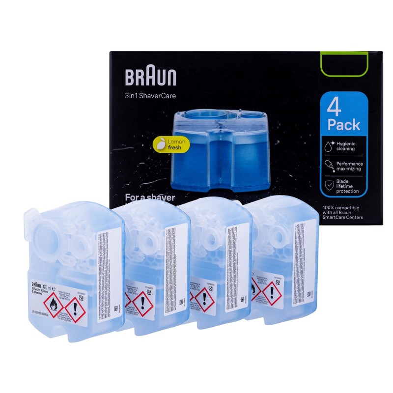 Braun 4 pack Cleaning cartridge