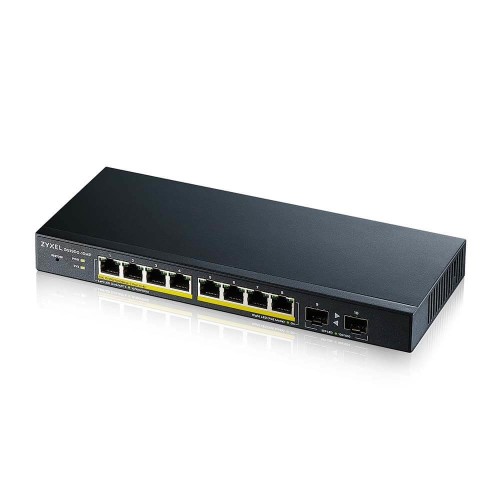 Zyxel GS1900-10HP Managed L2 Gigabit Ethernet (10/100/1000) Power over Ethernet (PoE) Black Zyxel GS1900-10HP Managed L2 Gigabit Ethernet (10/100/1000) Power over Ethernet (PoE) Black