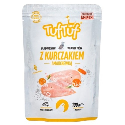 TUF TUF with chicken and carrot - wet dog food - 100g TUF TUF with chicken and carrot - wet dog food - 100g