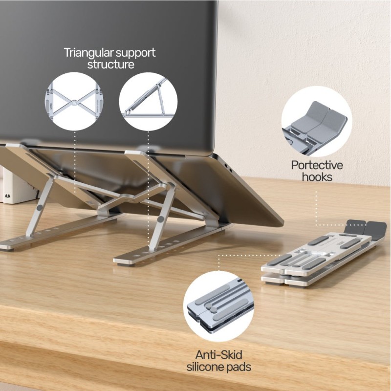 UNITEK OT155SL laptop stand Silver UNITEK OT155SL laptop stand Silver