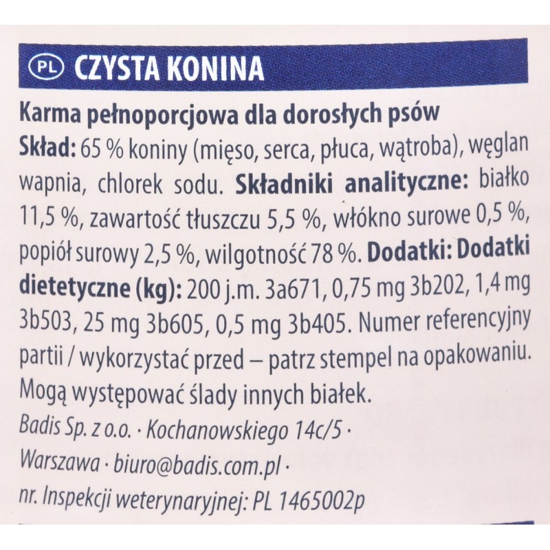 ANIMONDA GranCarno Single Protein flavor: horse meat - 800g can ANIMONDA GranCarno Single Protein flavor: horse meat - 800g can