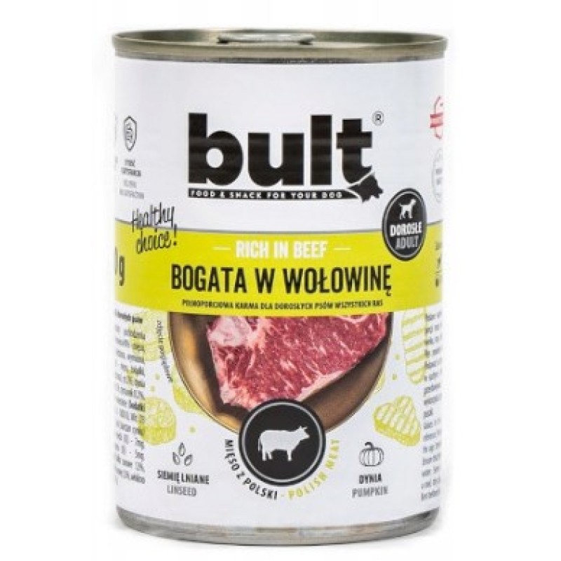 BULT Rich in beef  - Wet dog food - 800 g