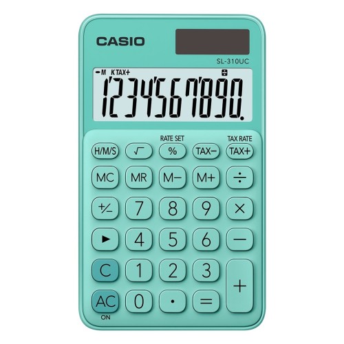 Casio pocket calculator SL-310UC-GN green Casio pocket calculator SL-310UC-GN green