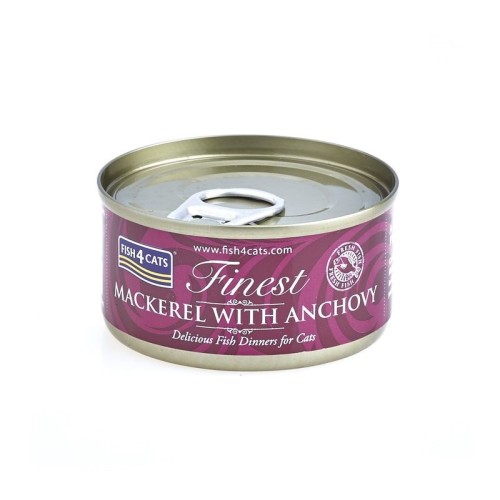 FISH4CATS Mackerel with anchovy - wet cat food - 70g