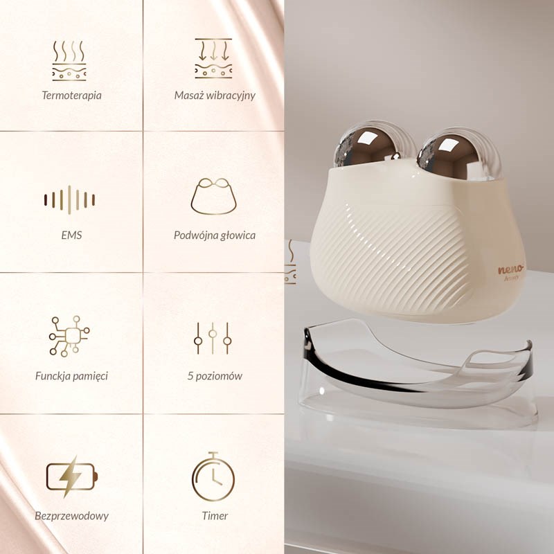 FACE MASSAGER WITH EMS TECHNOLOGY AND THERMOTHERAPY FUNCTION FACE MASSAGER WITH EMS TECHNOLOGY AND THERMOTHERAPY FUNCTION