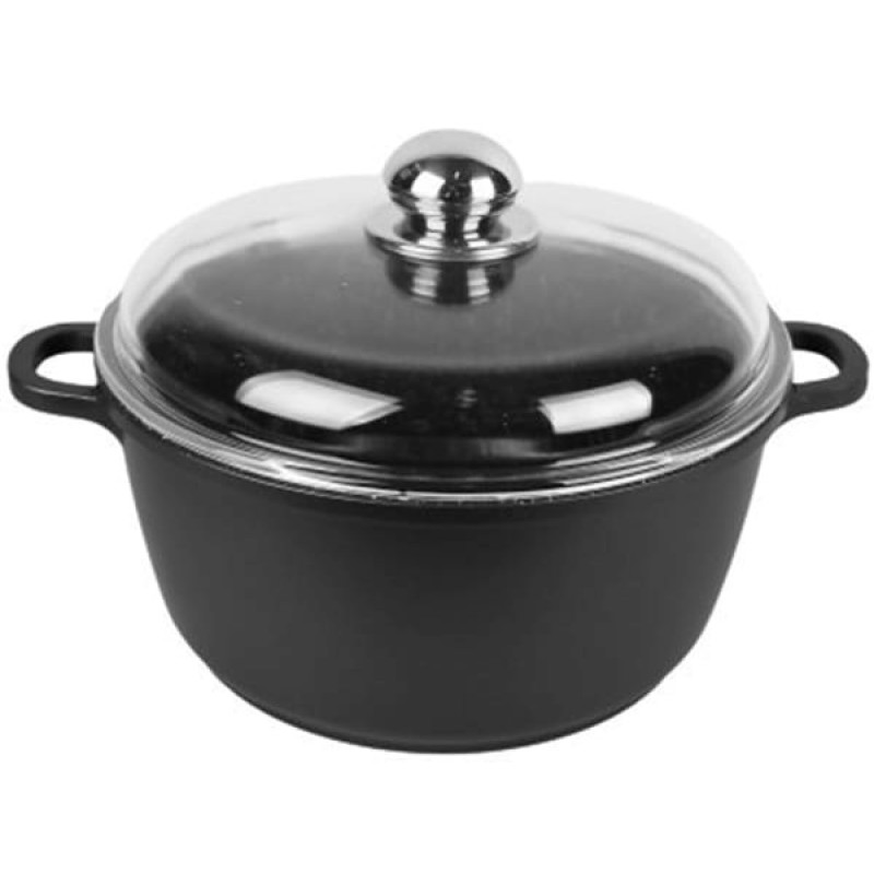 Maestro MR-4616C Pot with lid 16 cm 1 l Black