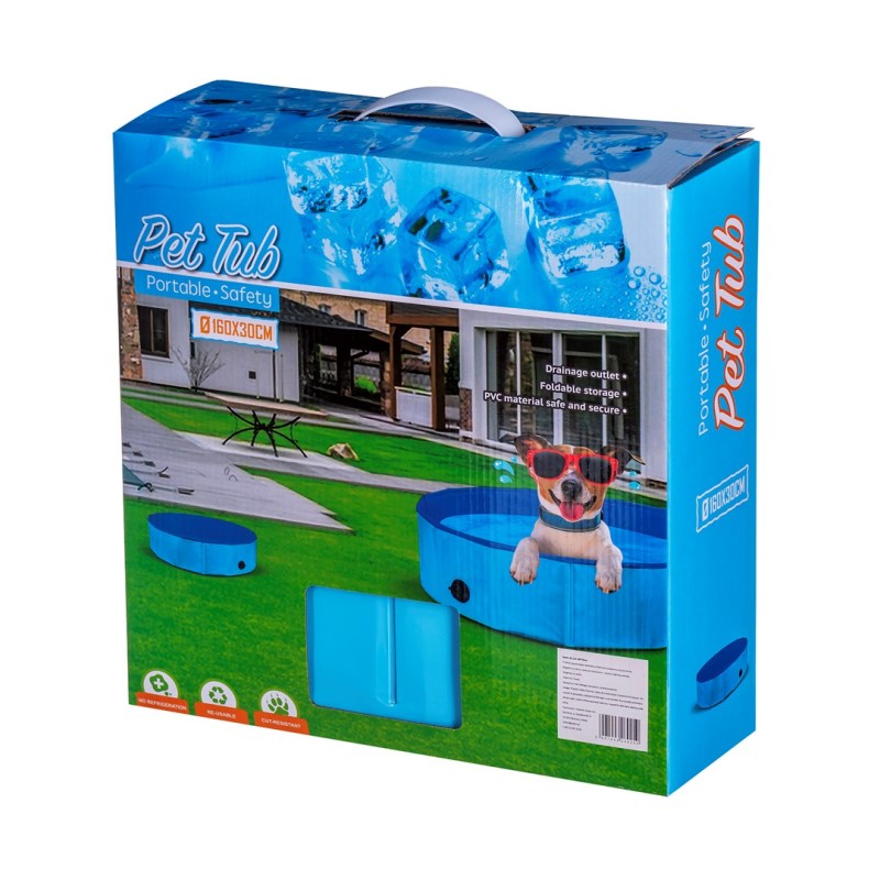 PETITTO Folding dog pool - 160x30cm PETITTO Folding dog pool - 160x30cm