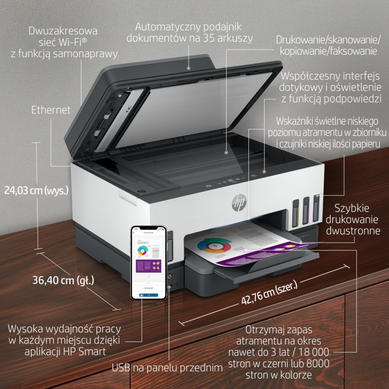 HP Smart Tank 790 All-in-One Thermal inkjet A4 4800 x 1200 DPI 15 ppm Wi-Fi HP Smart Tank 790 All-in-One Thermal inkjet A4 4800 x 1200 DPI 15 ppm Wi-Fi