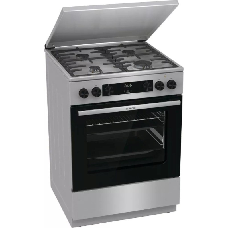 Gorenje GKS6C71XF Freestanding cooker with oven Silver Gorenje GKS6C71XF Freestanding cooker with oven Silver