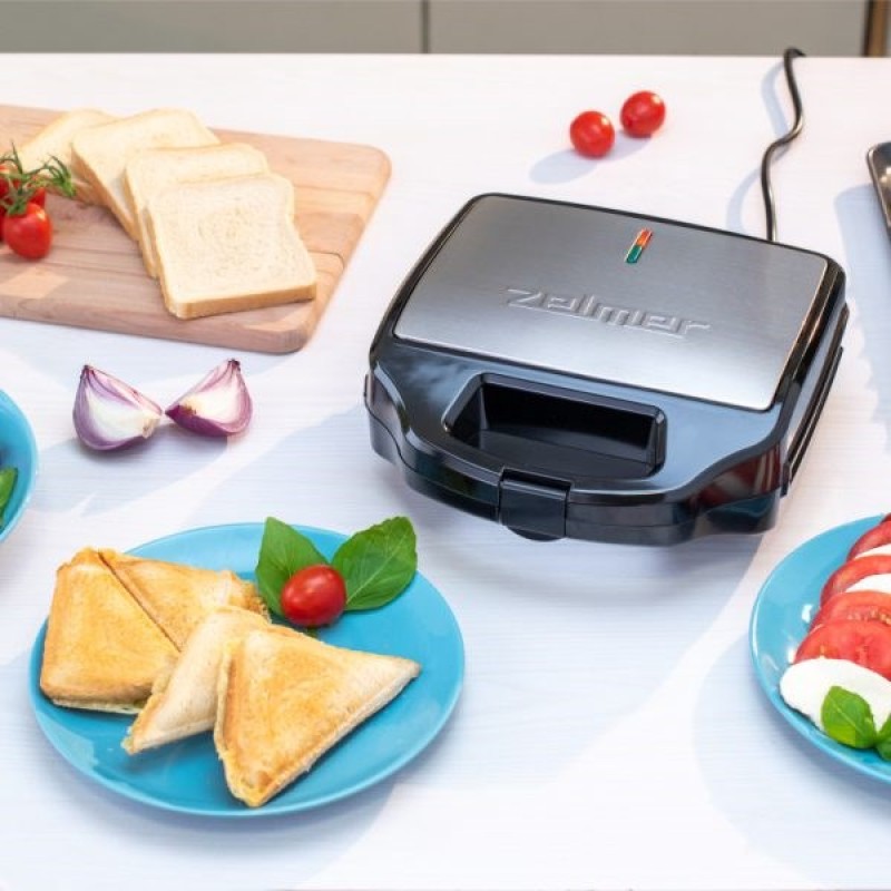 Toaster ZSM7900 3-in-1 900 Watt Black-Silver Toaster ZSM7900 3-in-1 900 Watt Black-Silver