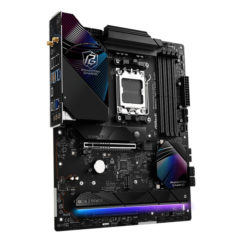 Asrock Phantom Gaming B850 Riptide WiFi AMD B850 Socket AM5 ATX