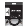 Gembird 3m USB 2.0 A M/FM USB cable USB A Black Gembird 3m USB 2.0 A M/FM USB cable USB A Black