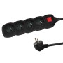 Esperanza ELK212K Power strip 4GN/1,5M Black