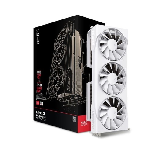 Graphics card. XFX Swift RX 9070 White 3-FAN GAM E 16G Graphics card. XFX Swift RX 9070 White 3-FAN GAM E 16G