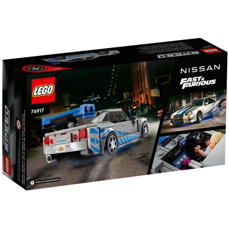 LEGO SPEED CHAMPIONS 76917 FAST & FURIOUS - NISSAN SKYLINE GT-R (R34) LEGO SPEED CHAMPIONS 76917 FAST & FURIOUS - NISSAN SKYLINE GT-R (R34)