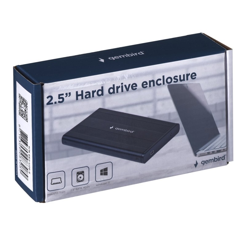 Gembird EE2-U2S-5 storage drive enclosure HDD enclosure Black 2.5 Gembird EE2-U2S-5 storage drive enclosure HDD enclosure Black 2.5