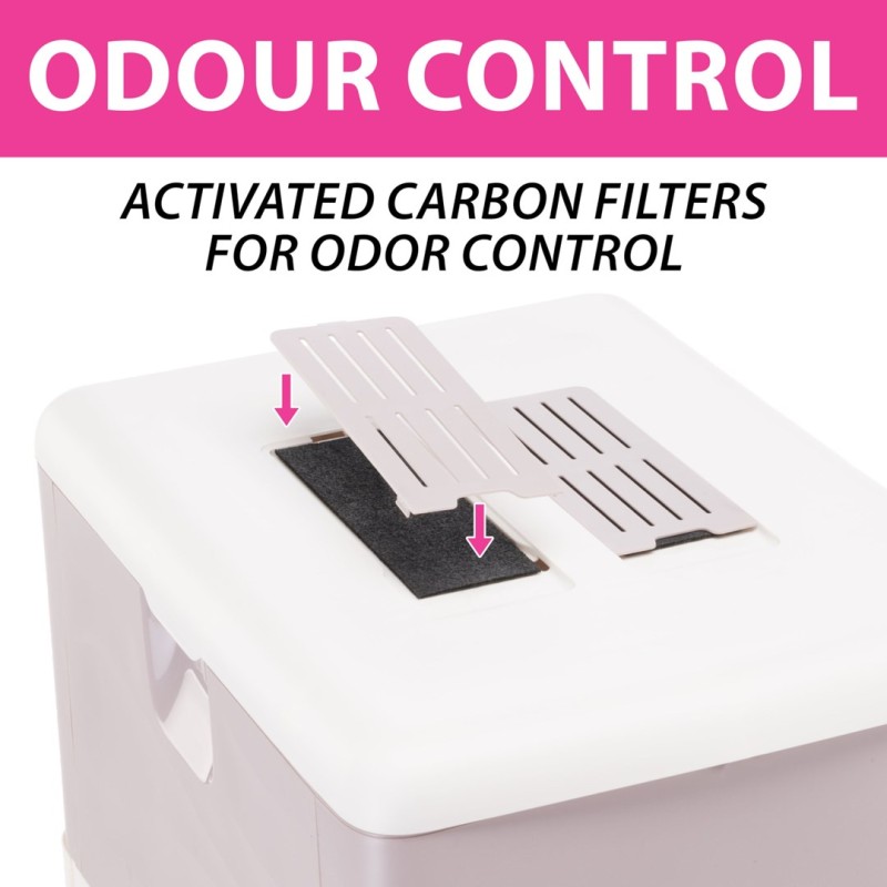 FERPLAST Sahara Lilac - cat litter box - 52 x 39 x 40cm