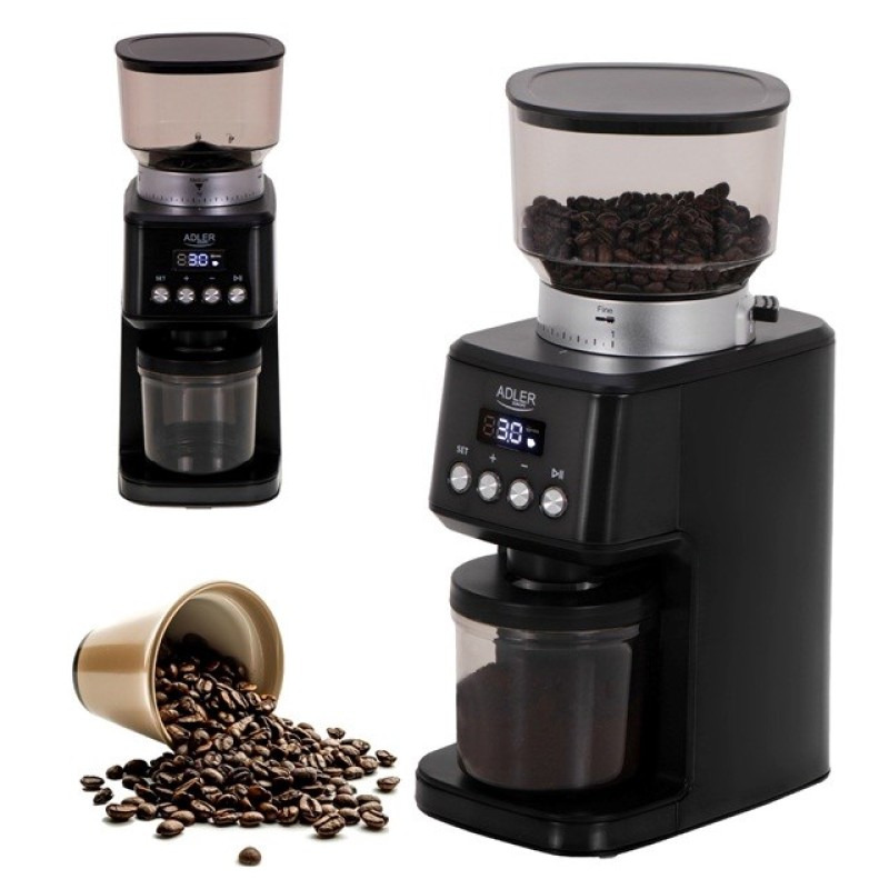 Adler AD 4300 Burr coffee grinder black