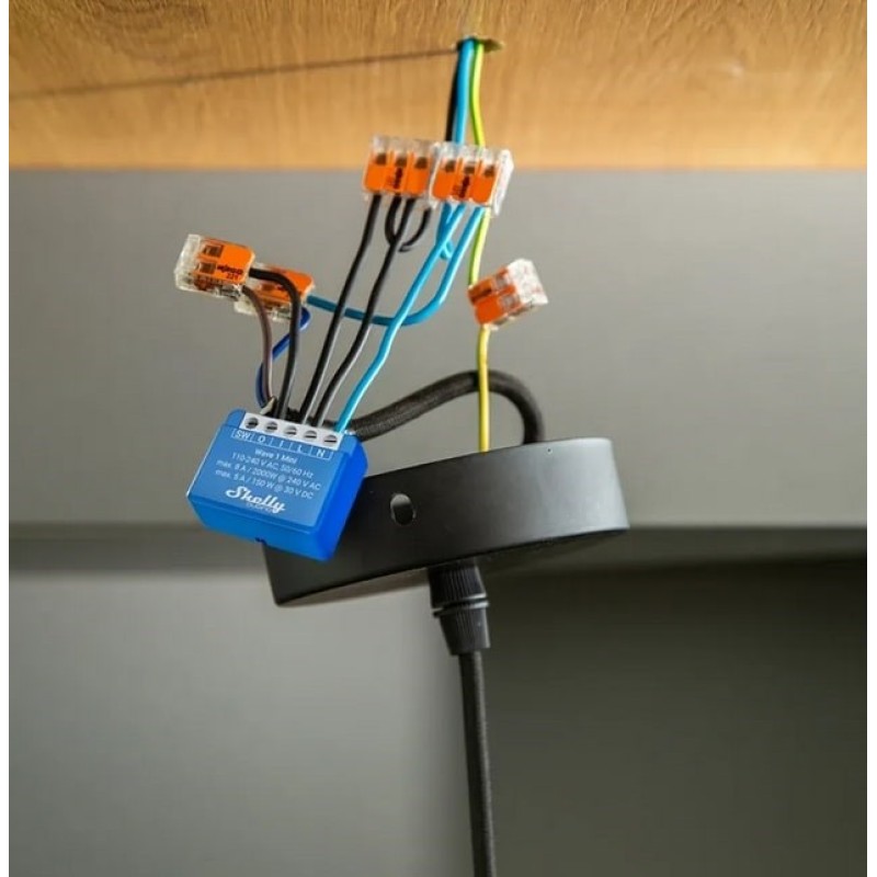 Shelly Qubino Wave 1 Mini LR Smart switch Z-Wave Blue