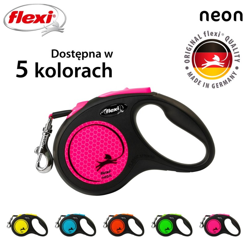Flexi New Neon S 5 m Dog Retractable lead Flexi New Neon S 5 m Dog Retractable lead