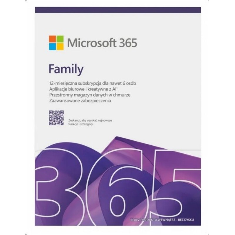 Microsoft 365 Family Polish EuroZone Subscr Microsoft 365 Family Polish EuroZone Subscr