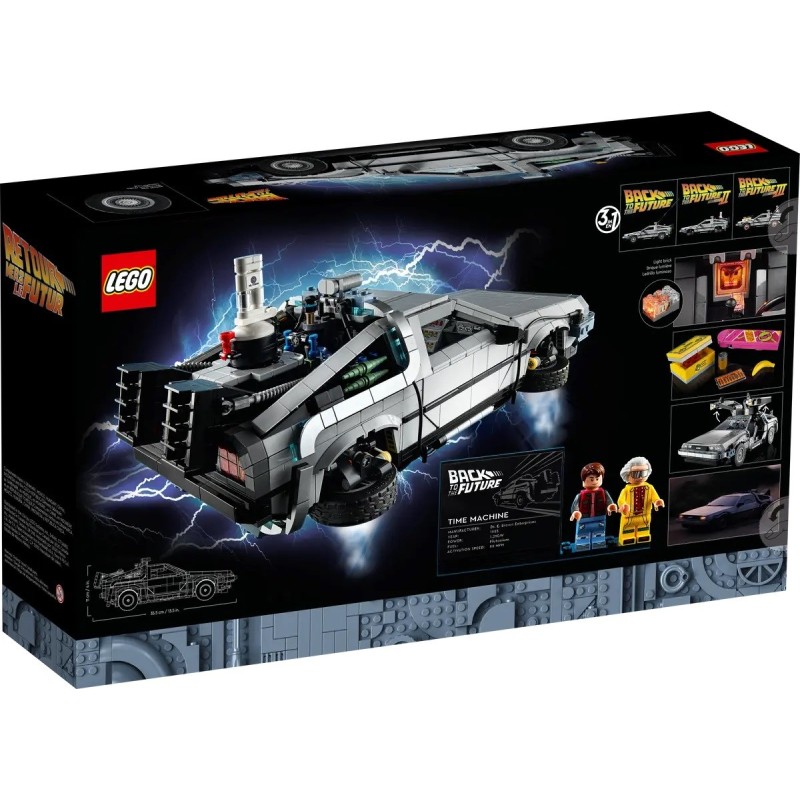 LEGO ICONS 10300 TIME MACHINE FROM BACK TO THE FUTURE LEGO ICONS 10300 TIME MACHINE FROM BACK TO THE FUTURE