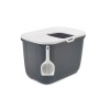 SAVIC HOP Anthracite with White Lid – Cat Litter Tray – 58.5x39x39.5 cm – 1 pc. SAVIC HOP Anthracite with White Lid – Cat Litter Tray – 58.5x39x39.5 cm – 1 pc.