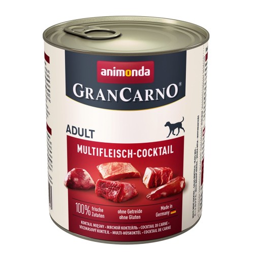 animonda GranCarno multi meat cocktail Beef, Chicken, Game, Heart, Turkey Adult 800 g animonda GranCarno multi meat cocktail Beef, Chicken, Game, Heart, Turkey Adult 800 g
