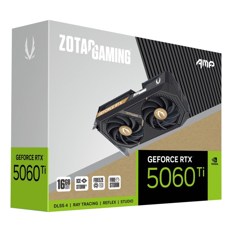 Zotac GAMING GeForce RTX 5060 Ti AMP NVIDIA 16 GB GDDR7 Zotac GAMING GeForce RTX 5060 Ti AMP NVIDIA 16 GB GDDR7