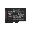 Kingston Technology 512GB micSDXC Canvas Select Plus Gen3 150R A1 Single Pack w/o ADP Kingston Technology 512GB micSDXC Canvas Select Plus Gen3 150R A1 Single Pack w/o ADP