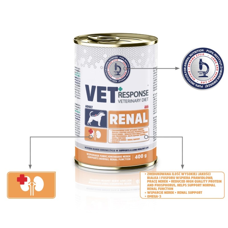 VET RESPONSE Renal - wet dog food - 400g VET RESPONSE Renal - wet dog food - 400g