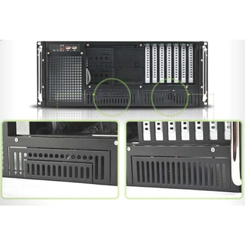 Techly Chassis Industrial Rack 19/Desktop 4U Ultra Compact Black Techly Chassis Industrial Rack 19/Desktop 4U Ultra Compact Black