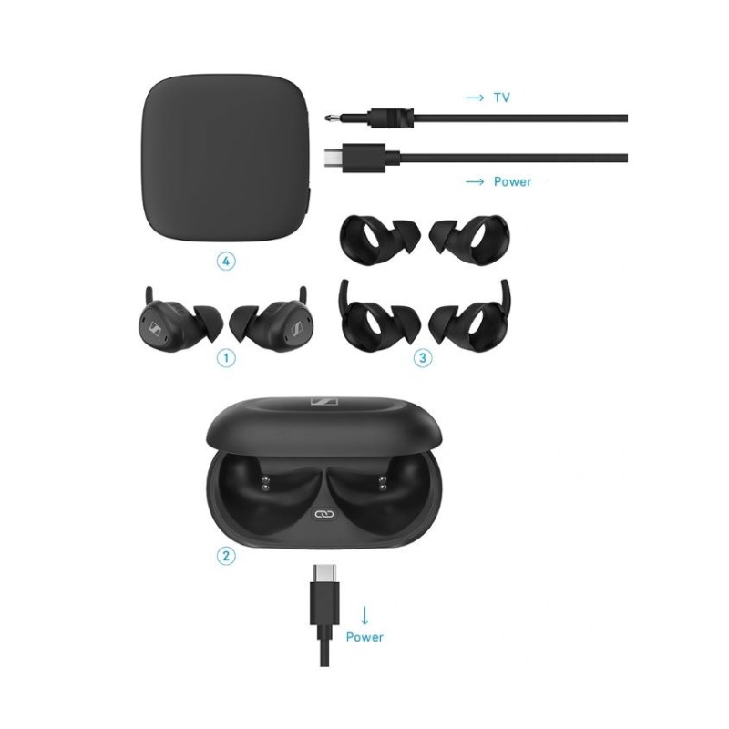 Sennheiser TV Clear Set headphones black (119-3011-0610) Sennheiser TV Clear Set headphones black (119-3011-0610)