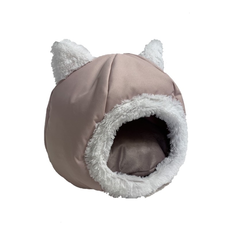 GO GIFT cat bed - beige - 40x40x34 cm GO GIFT cat bed - beige - 40x40x34 cm